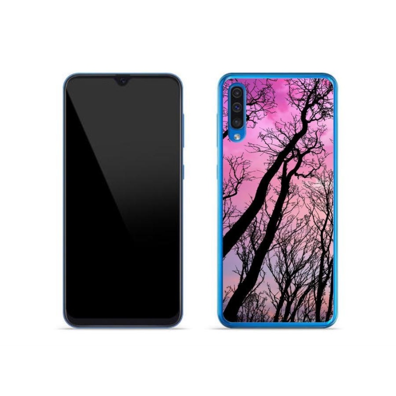 Gelový obal mmCase na mobil Samsung Galaxy A50 - opadané stromy