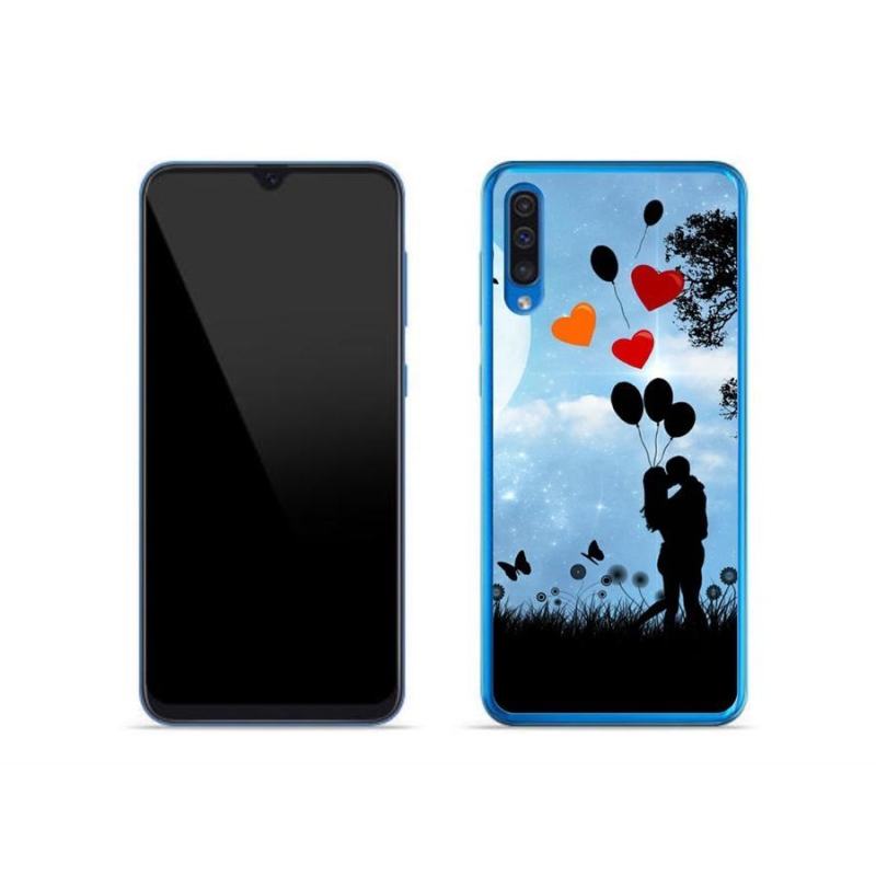 Gelový obal mmCase na mobil Samsung Galaxy A50 - zamilovaný pár