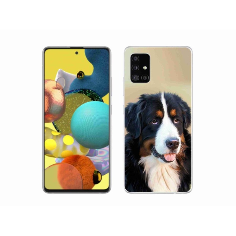 Gelový obal mmCase na mobil Samsung Galaxy A51 5G - bernský salašnický pes