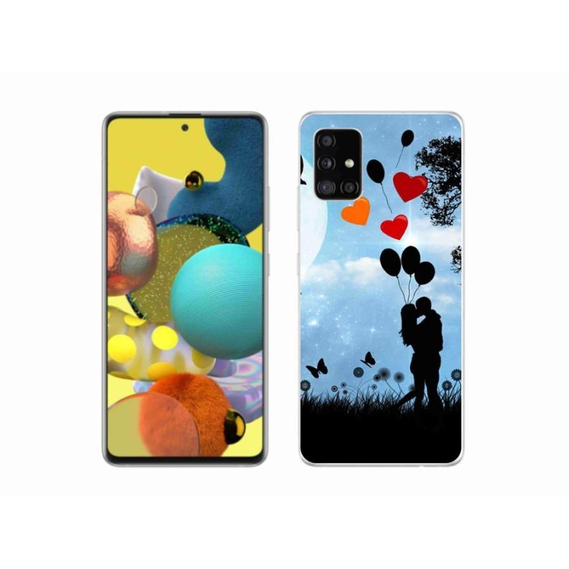 Gelový obal mmCase na mobil Samsung Galaxy A51 5G - zamilovaný pár