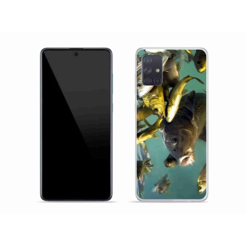 Gelový obal mmCase na mobil Samsung Galaxy A51 - hejno ryb