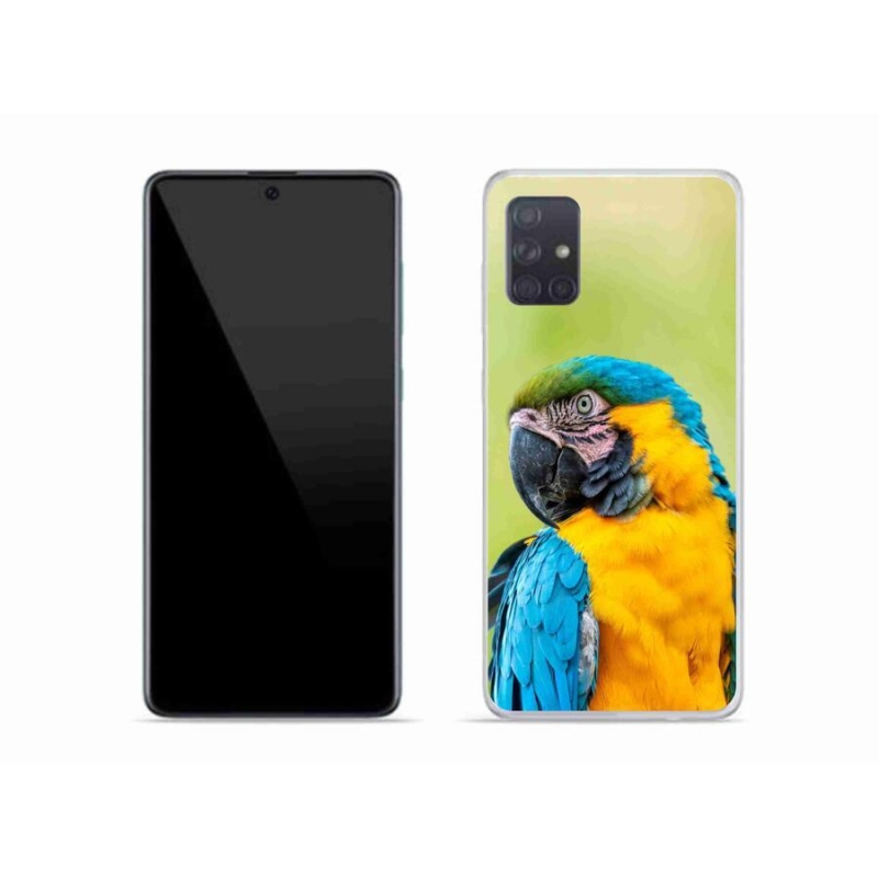 Gelový obal mmCase na mobil Samsung Galaxy A51 - papoušek ara 2