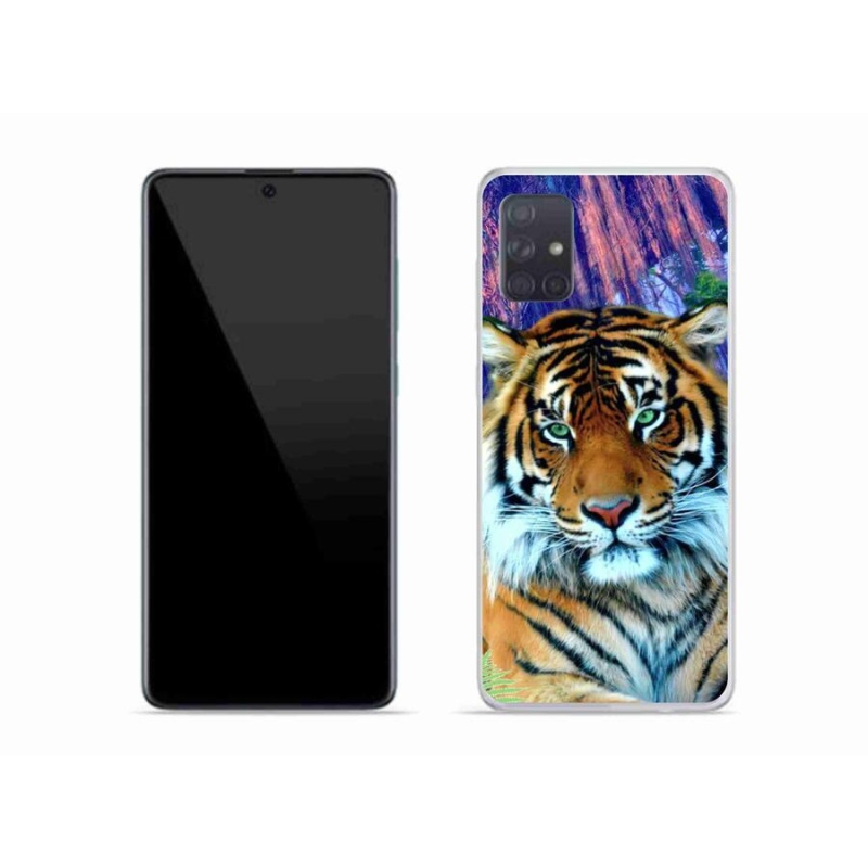 Gelový obal mmCase na mobil Samsung Galaxy A51 - tygr