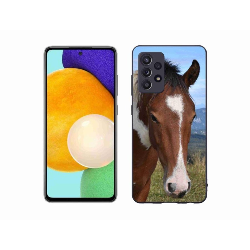 Gelový obal mmCase na mobil Samsung Galaxy A52/A52 5G - hnědý kůň