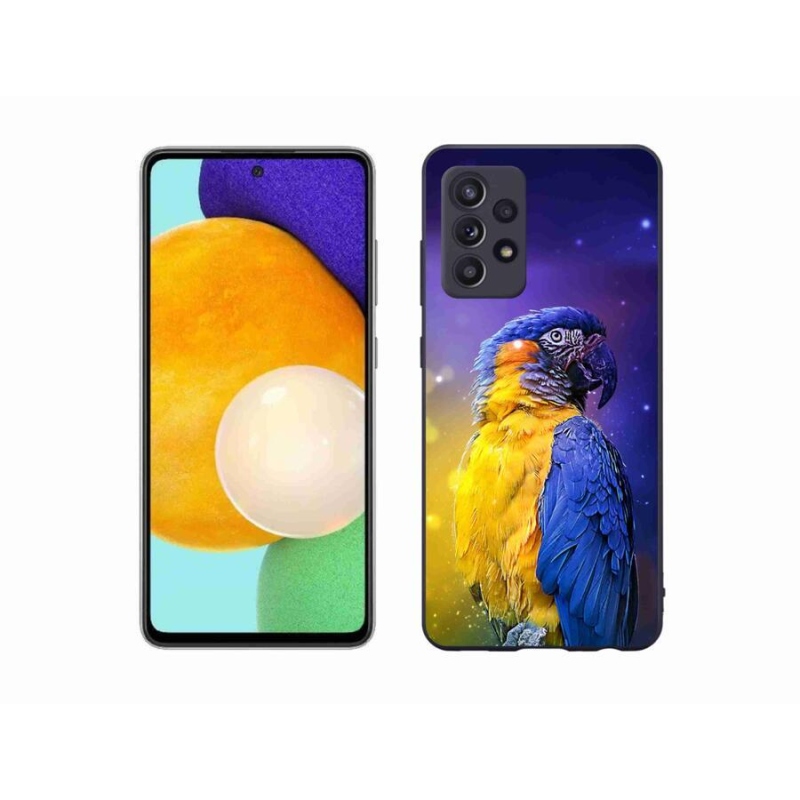 Gelový obal mmCase na mobil Samsung Galaxy A52/A52 5G - papoušek ara 1