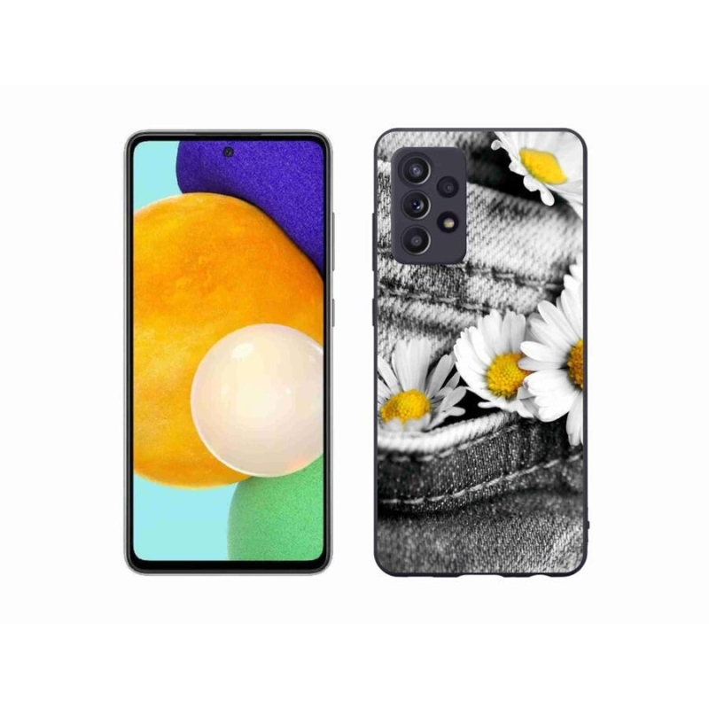 Gelový obal mmCase na mobil Samsung Galaxy A52s 5G - kopretiny