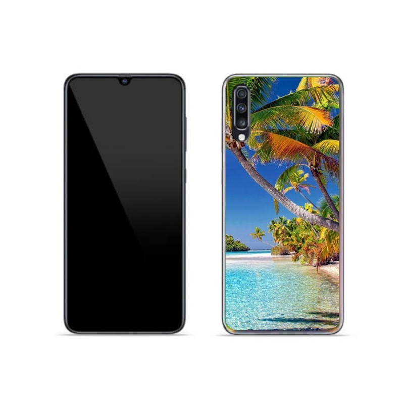 Gelový obal mmCase na mobil Samsung Galaxy A70 - mořská pláž