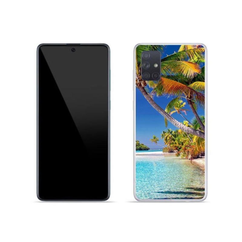 Gelový obal mmCase na mobil Samsung Galaxy A71 - mořská pláž
