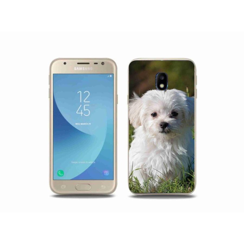 Gelový obal mmCase na mobil Samsung Galaxy J3 (2017) - bišonek