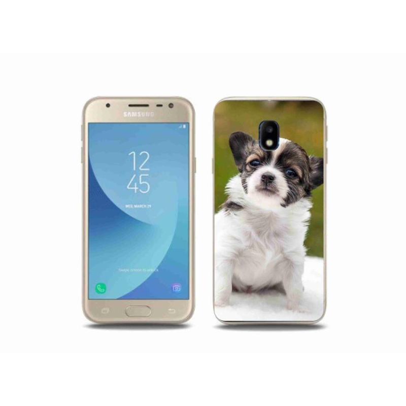 Gelový obal mmCase na mobil Samsung Galaxy J3 (2017) - čivava 4