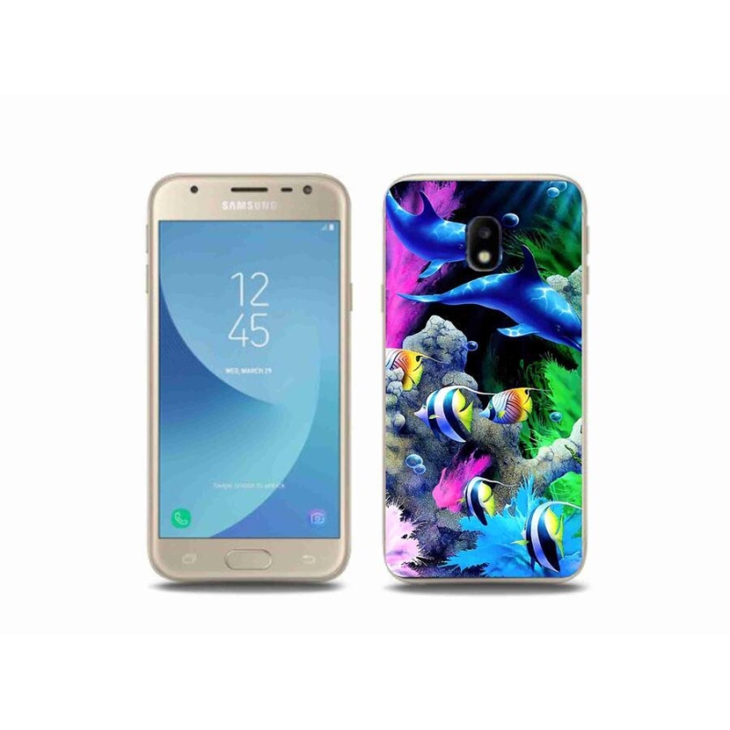 Gelový obal mmCase na mobil Samsung Galaxy J3 (2017) - mořský svět