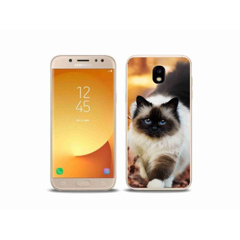Gelový obal mmCase na mobil Samsung Galaxy J5 (2017) - kočka 1