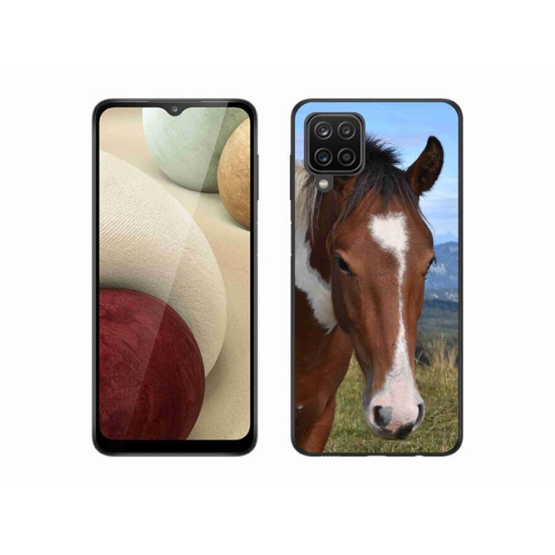 Gelový obal mmCase na mobil Samsung Galaxy M12 - hnědý kůň