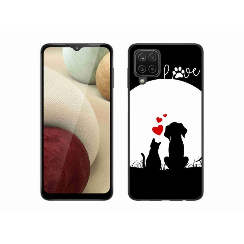 Gelový obal mmCase na mobil Samsung Galaxy M12 - zvířecí láska