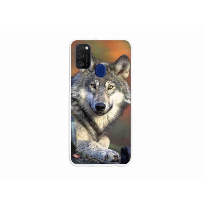 Gelový obal mmCase na mobil Samsung Galaxy M21 - vlk