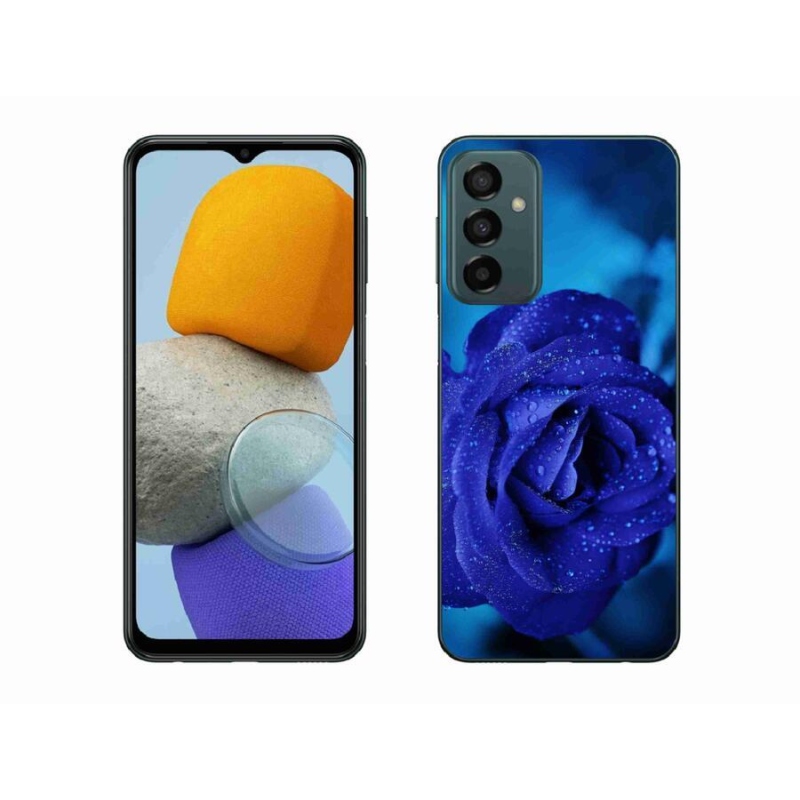 Gelový obal mmCase na mobil Samsung Galaxy M23 5G - modrá růže