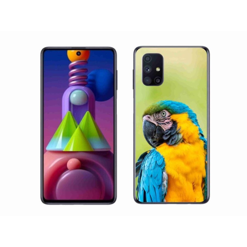 Gelový obal mmCase na mobil Samsung Galaxy M51 - papoušek ara 2