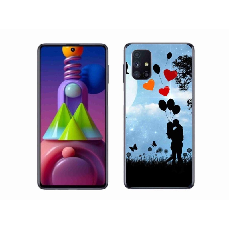 Gelový obal mmCase na mobil Samsung Galaxy M51 - zamilovaný pár