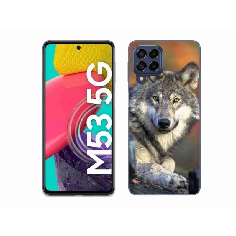 Gelový obal mmCase na mobil Samsung Galaxy M53 5G - vlk