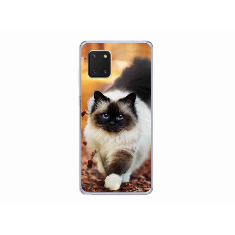 Gelový obal mmCase na mobil Samsung Galaxy Note 10 Lite - kočka 1