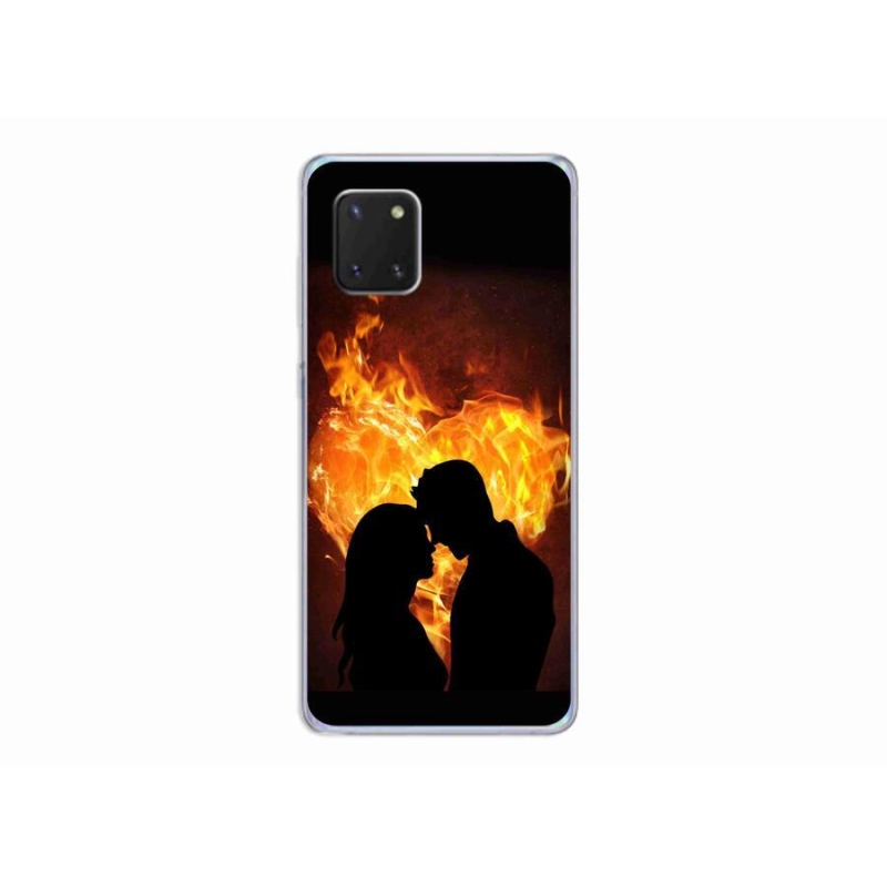 Gelový obal mmCase na mobil Samsung Galaxy Note 10 Lite - ohnivá láska