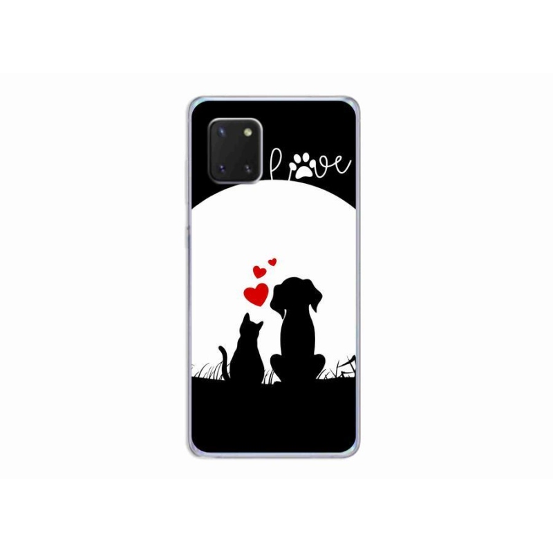 Gelový obal mmCase na mobil Samsung Galaxy Note 10 Lite - zvířecí láska