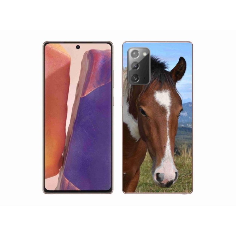 Gelový obal mmCase na mobil Samsung Galaxy Note 20/Note 20 5G - hnědý kůň