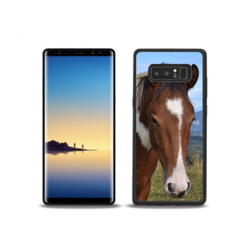 Gelový obal mmCase na mobil Samsung Galaxy Note 8 - hnědý kůň