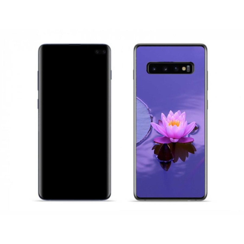 Gelový obal mmCase na mobil Samsung Galaxy S10 - květ na hladině