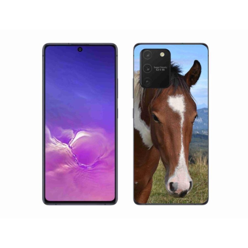 Gelový obal mmCase na mobil Samsung Galaxy S10 Lite - hnědý kůň