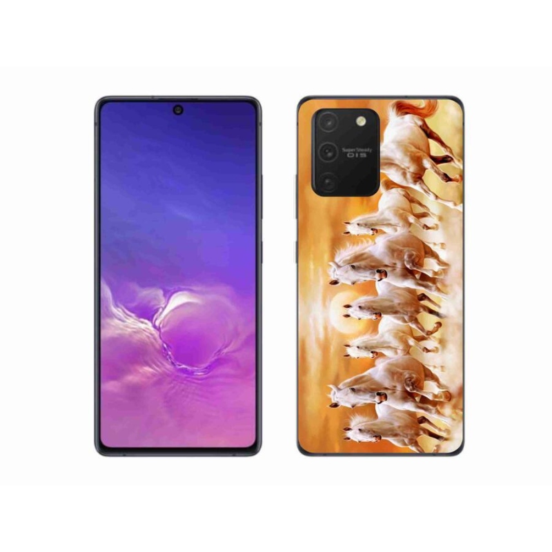 Gelový obal mmCase na mobil Samsung Galaxy S10 Lite - koně 2