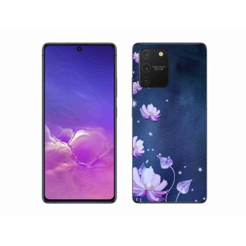 Gelový obal mmCase na mobil Samsung Galaxy S10 Lite - padající květy