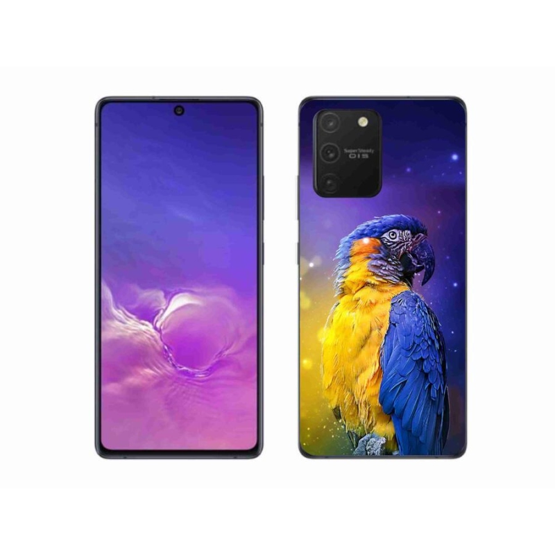 Gelový obal mmCase na mobil Samsung Galaxy S10 Lite - papoušek ara 1