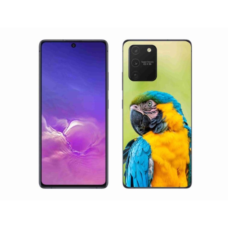 Gelový obal mmCase na mobil Samsung Galaxy S10 Lite - papoušek ara 2