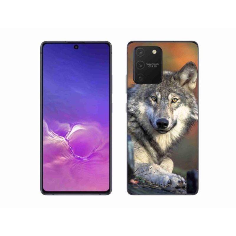 Gelový obal mmCase na mobil Samsung Galaxy S10 Lite - vlk