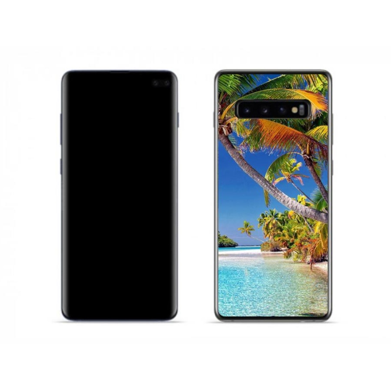 Gelový obal mmCase na mobil Samsung Galaxy S10 - mořská pláž