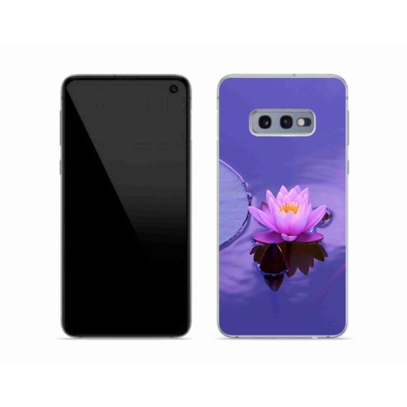 Gelový obal mmCase na mobil Samsung Galaxy S10e - květ na hladině