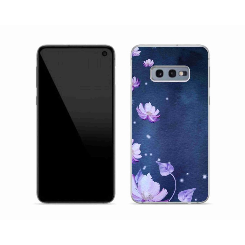 Gelový obal mmCase na mobil Samsung Galaxy S10e - padající květy