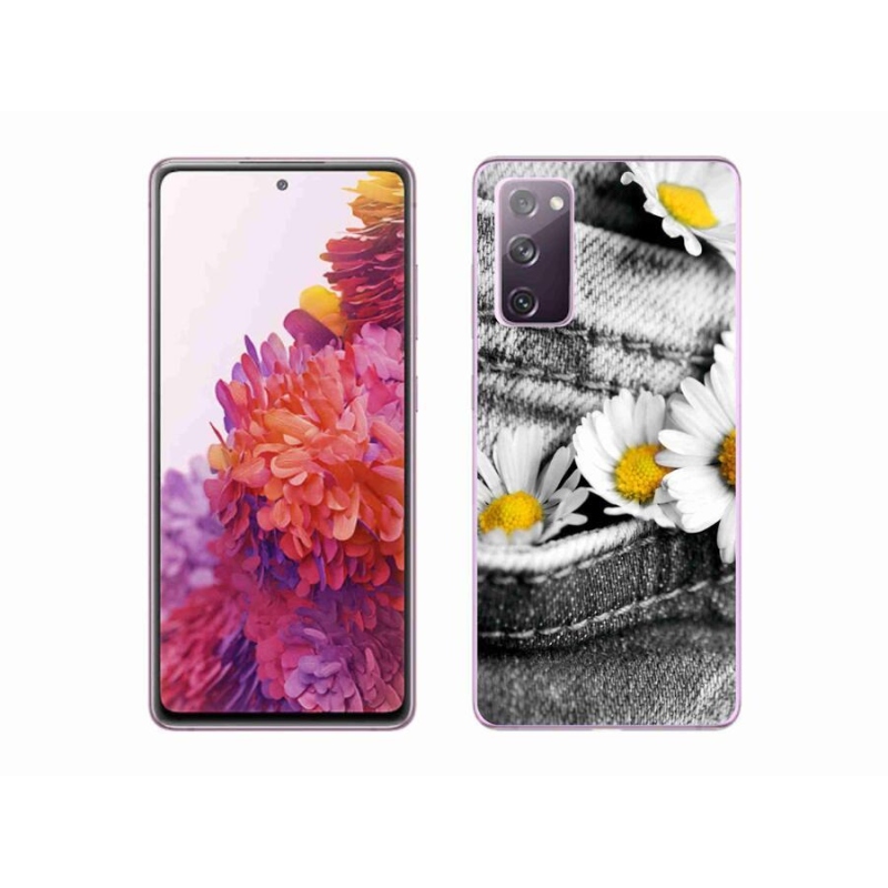 Gelový obal mmCase na mobil Samsung Galaxy S20 FE - kopretiny