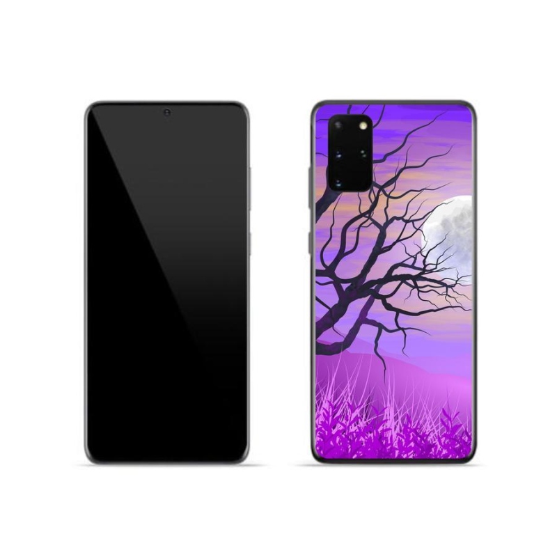 Gelový obal mmCase na mobil Samsung Galaxy S20 Plus - kreslený opadaný strom