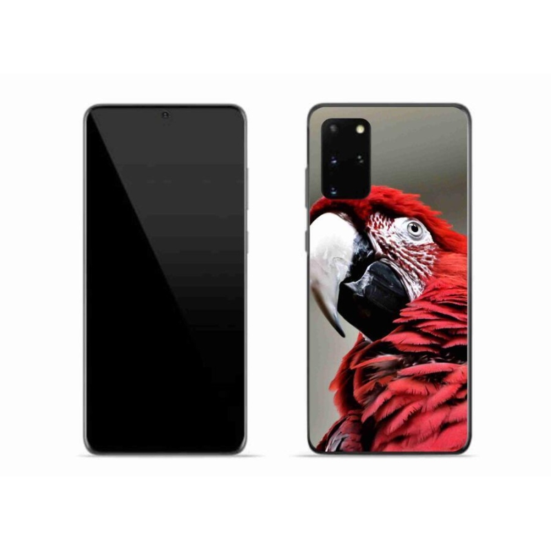 Gelový obal mmCase na mobil Samsung Galaxy S20 Plus - papoušek ara červený