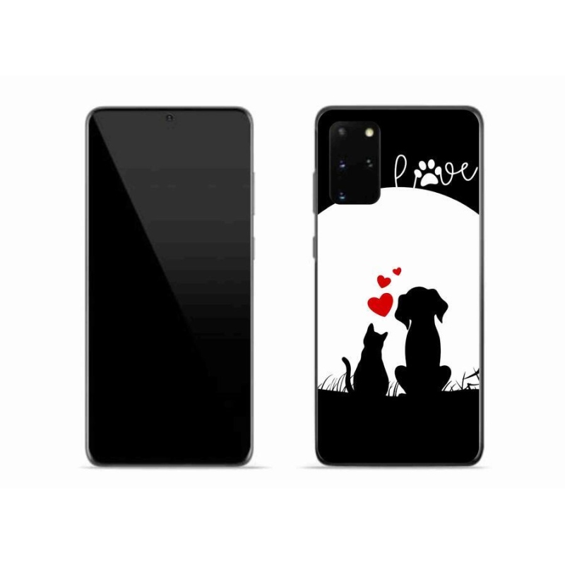 Gelový obal mmCase na mobil Samsung Galaxy S20 Plus - zvířecí láska