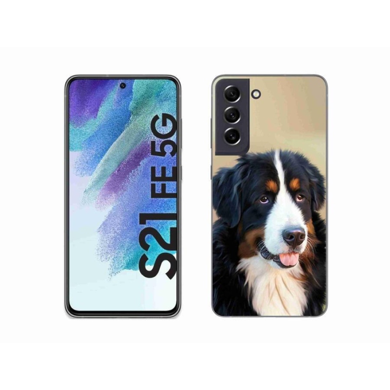 Gelový obal mmCase na mobil Samsung Galaxy S21 FE 5G - bernský salašnický pes
