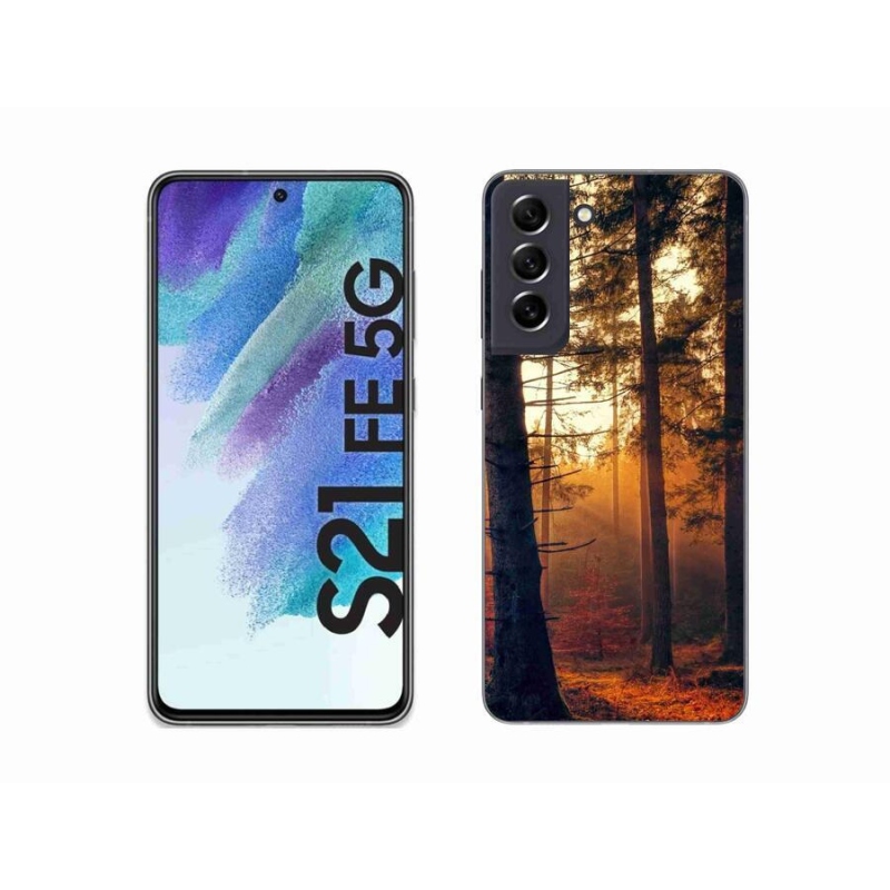 Gelový obal mmCase na mobil Samsung Galaxy S21 FE 5G - les