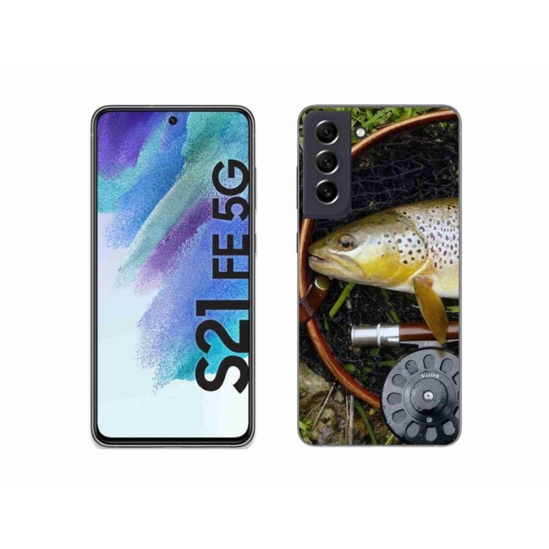 Gelový obal mmCase na mobil Samsung Galaxy S21 FE 5G - pstruh 2