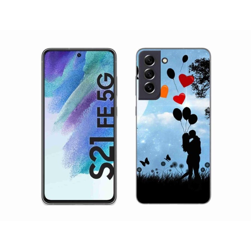 Gelový obal mmCase na mobil Samsung Galaxy S21 FE 5G - zamilovaný pár
