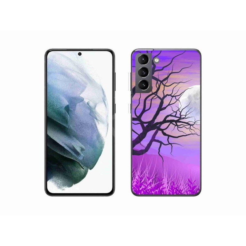 Gelový obal mmCase na mobil Samsung Galaxy S21 - kreslený opadaný strom