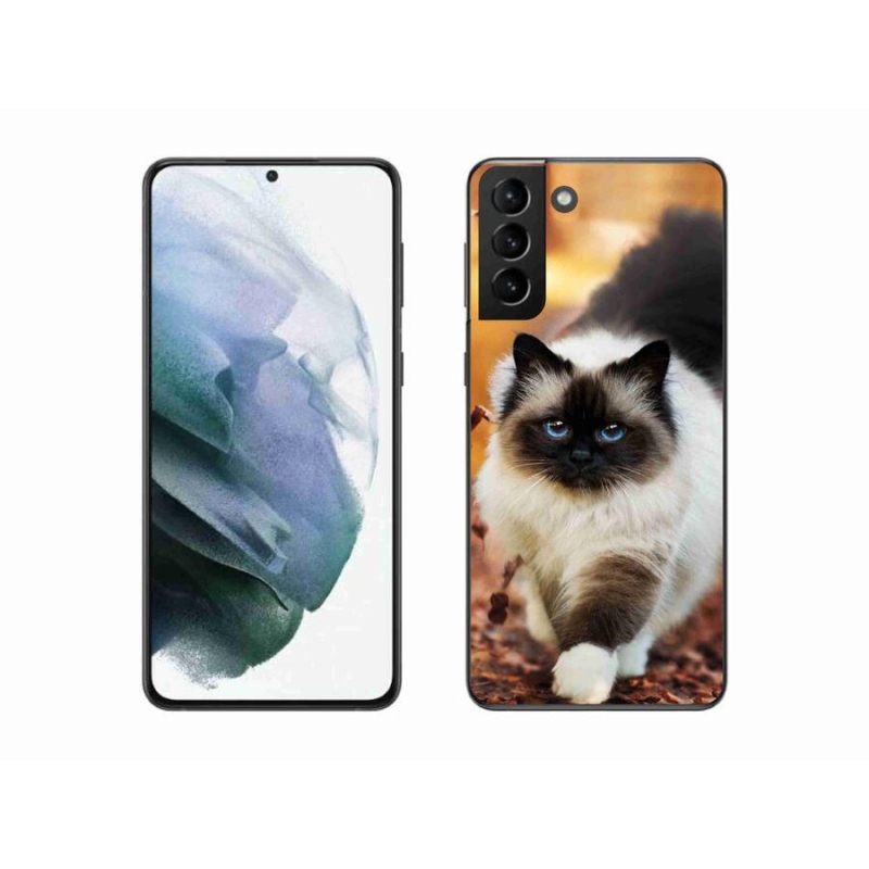 Gelový obal mmCase na mobil Samsung Galaxy S21 Plus - kočka 1
