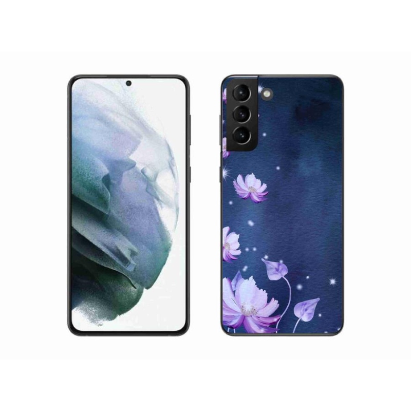 Gelový obal mmCase na mobil Samsung Galaxy S21 Plus - padající květy