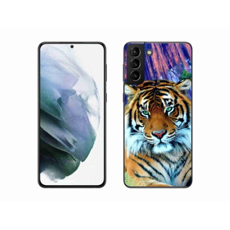 Gelový obal mmCase na mobil Samsung Galaxy S21 Plus - tygr